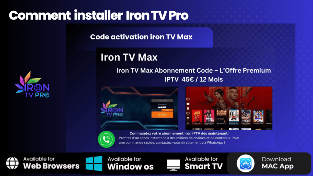 Comment installer Iron TV Pro sur tous appareils en 3 étape 5 Comment installer Iron TV Pro