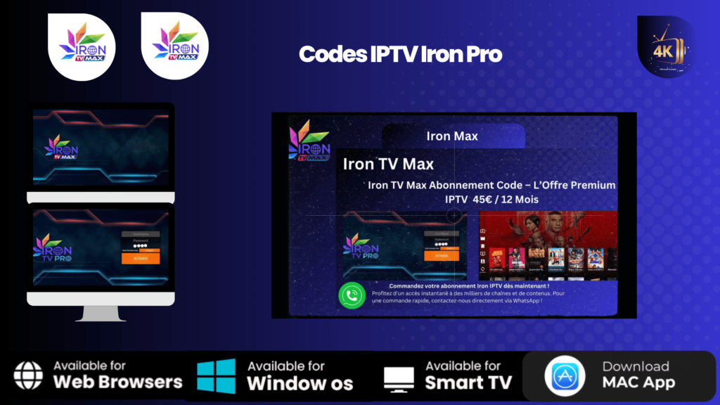 IPTV FR : Streaming Iron Pro Max de Qualité 4k 5 IPTV FR