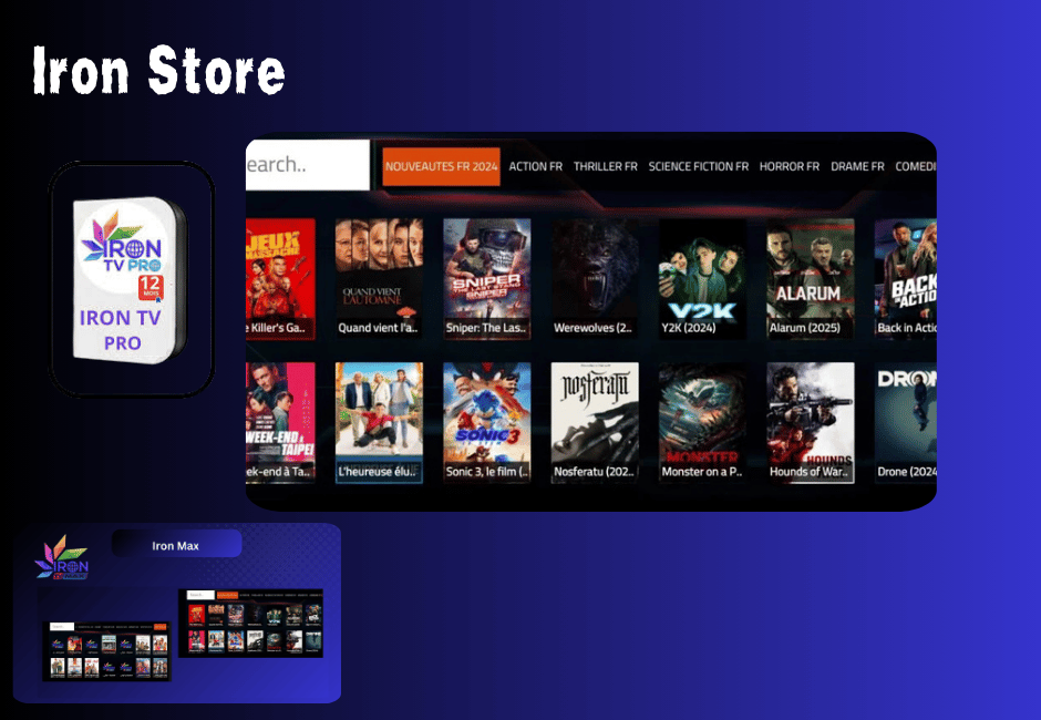 Code d'activation Iron Pro – Iron Store Officiel pour IPTV 4K 5 Iron Store